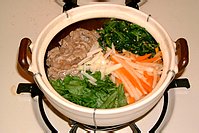 焼いたビビンパ